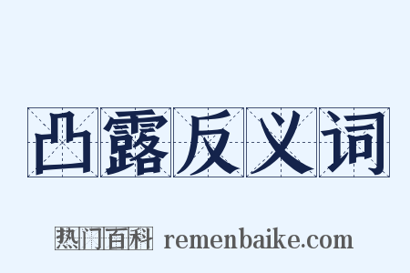 凸露反义词是什么意思的图片